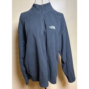 The North Face Fleece Pullover Men’s Medium Black 3/4 Zip